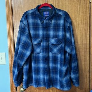 Pendleton wool blue checkered Button up